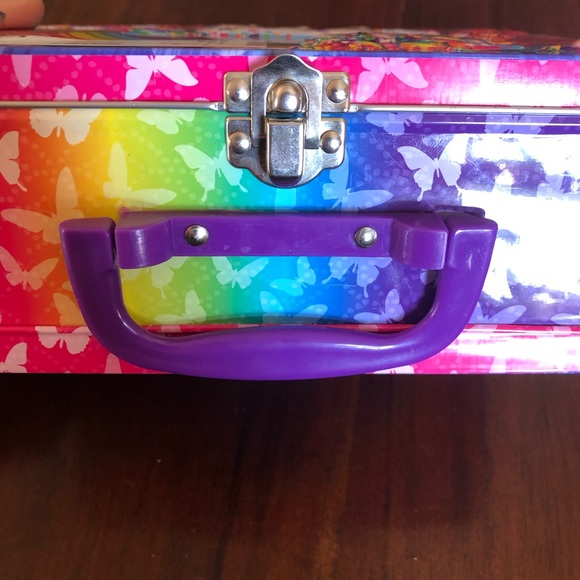 Lisa Frank Unicorn Rainbow Metal Lunchbox Tin and 100 Piece Puzzle - Picture 6 of 10